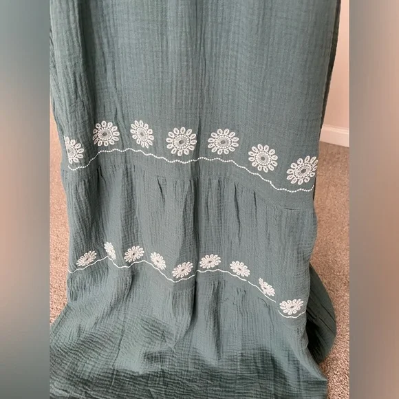 NWT Baevely Green Boho Maxi Dress Size 1X - Picture 6 of 11